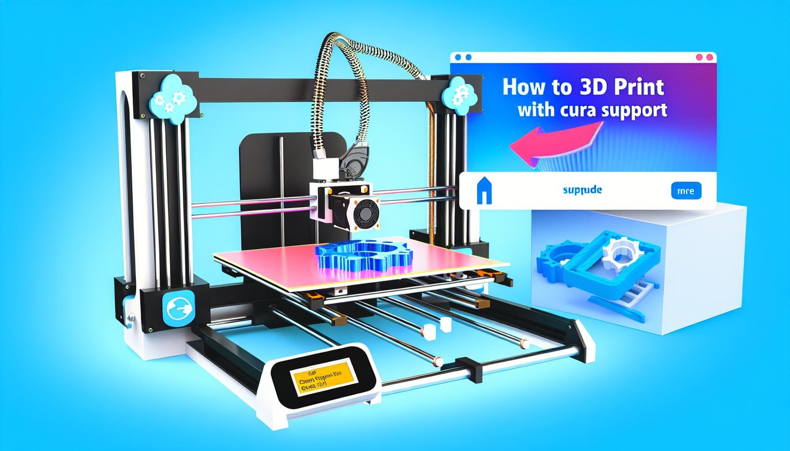 Configuration des supports dans Cura