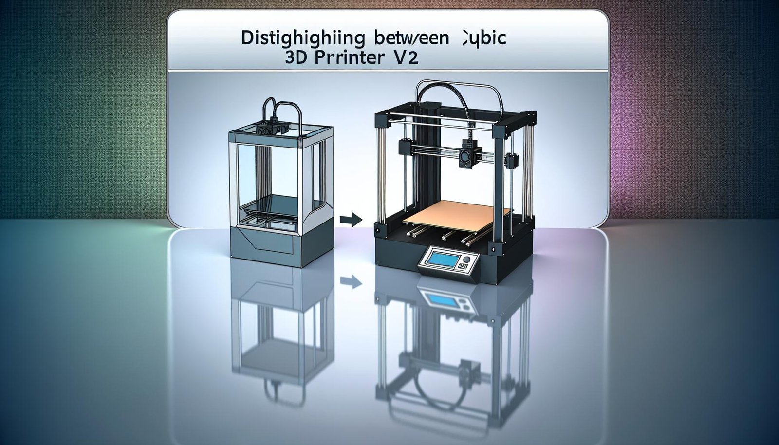 Comparaison détaillée entre limprimante Cubic 3D​ V1 et V2